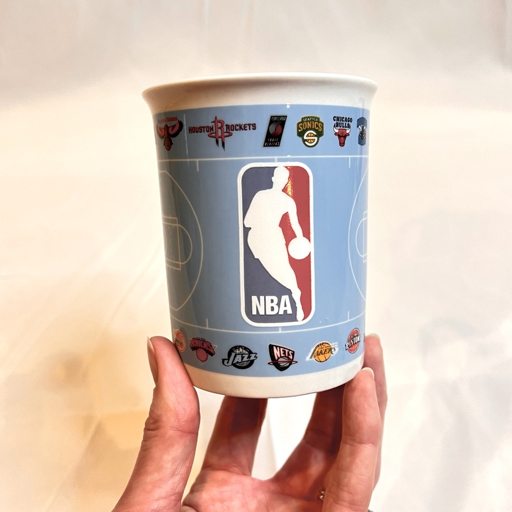 VINTAGE | rare 2006 NBA logo basketball ceramic coffee mug